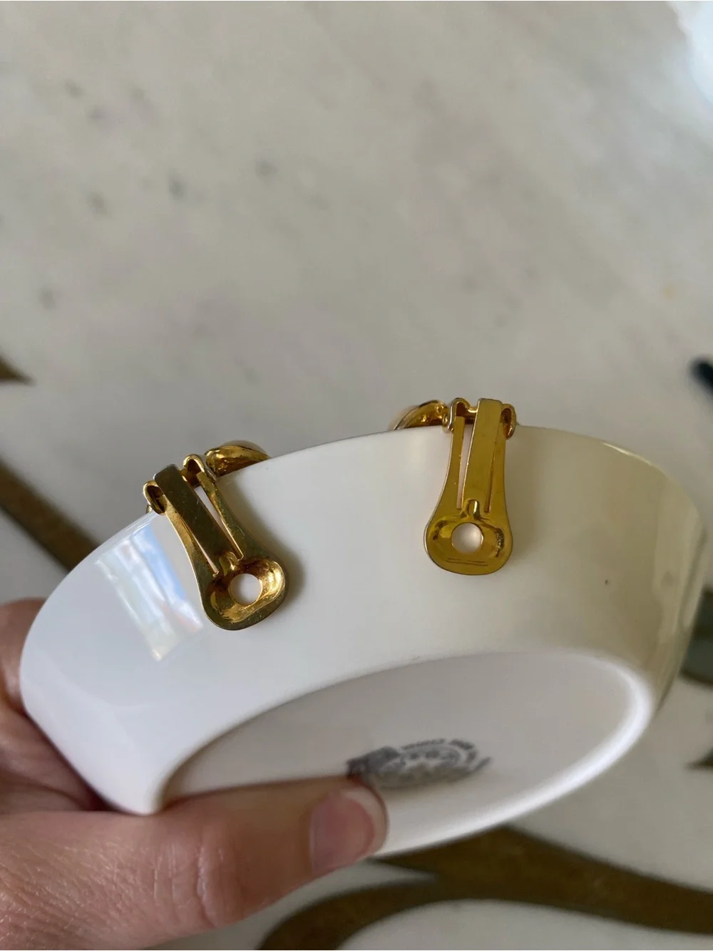 Vintage R.J. Graziano Gold-Tone Pearl Cluster Dome Clip-On Earrings
